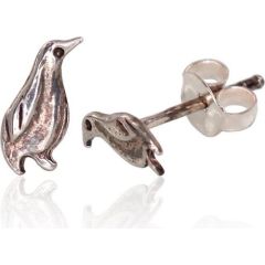 Sudraba auskari-puseti #2203364(POx-Bk), Sudrabs	925°, oksids (pārklājums), 0.5 gr. Puseti