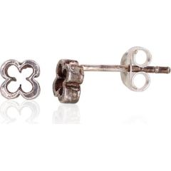 Sudraba auskari-puseti #2203330(POx-Bk), Sudrabs	925°, oksids (pārklājums), 0.6 gr. Puseti