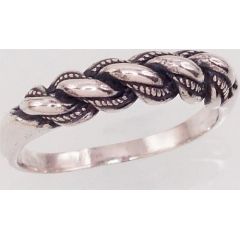 Серебряное кольцо #2100004(POx-Bk), Серебро	925°, оксид (покрытие), Размер: 21, 5.1 гр.