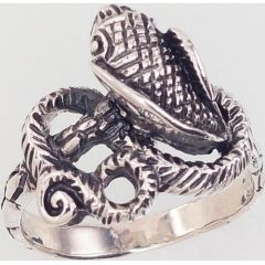 Серебряное кольцо #2101602(POX-BK), Серебро	925°, оксид (покрытие), Размер: 18, 5.2 гр.