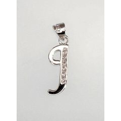 Sudraba kulons - burts #2300609(PRH-GR)_CZ, Sudrabs	925°, rodijs (pārklājums), Cirkoni , 0.8 gr. Burti
