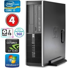 HP 8100 Elite SFF i5-750 4GB 960SSD+2TB GT1030 2GB DVD WIN7Pro