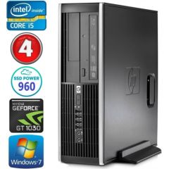 HP 8100 Elite SFF i5-750 4GB 960SSD GT1030 2GB DVD WIN7Pro