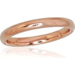 Золотое обручальное кольцо #1100724(AU-R) (Comfort fit, Толщина кольца 2.5mm), Красное золото	585°, Размер: 19, 3.16 гр.