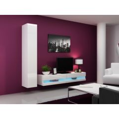 Cama Meble Cama Living room cabinet set VIGO NEW 9 white/white gloss