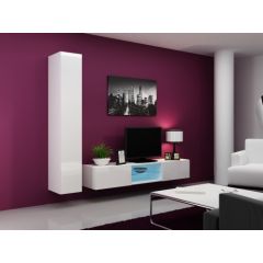 Cama Meble Cama Living room cabinet set VIGO 21 white/white gloss