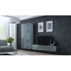 Cama Meble Cama Living room cabinet set VIGO 10 white/grey gloss