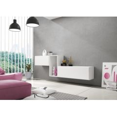 Cama Meble Cama living room furniture set ROCO 11 (RO1+RO3+RO4) white/white/white