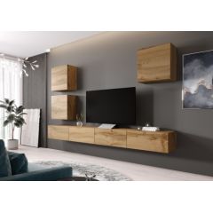 Cama Meble Cama Living room cabinet set VIGO 22 wotan oak/wotan oak gloss
