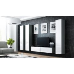 Cama Meble Cama Living room cabinet set VIGO 14 grey/white gloss