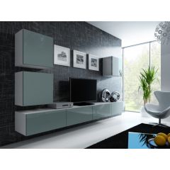 Cama Meble Cama Living room cabinet set VIGO 22 white/grey gloss
