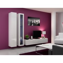Cama Meble Cama Living room cabinet set VIGO 3 white/white gloss