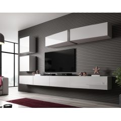 Cama Meble Cama Living room cabinet set VIGO SLANT 5 white/white gloss