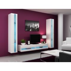 Cama Meble Cama Living room cabinet set VIGO NEW 3 white/white gloss