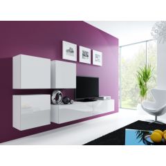 Cama Meble Cama Living room cabinet set VIGO 23 white/white gloss
