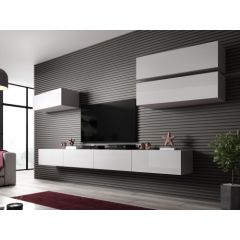 Cama Meble Cama Living room cabinet set VIGO SLANT 4 white/white gloss