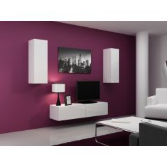 Cama Meble Cama Living room cabinet set VIGO 7 white/white gloss