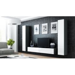 Cama Meble Cama Living room cabinet set VIGO 4 grey/white gloss