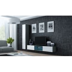 Cama Meble Cama Living room cabinet set VIGO 21 grey/white gloss