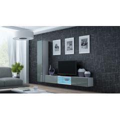 Cama Meble Cama Living room cabinet set VIGO 21 white/grey gloss