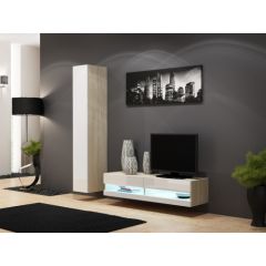 Cama Meble Cama Living room cabinet set VIGO NEW 13 sonoma/white gloss