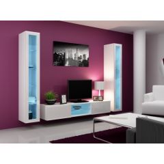 Cama Meble Cama Living room cabinet set VIGO 20 white/white gloss