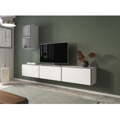 Cama Meble Cama living room furniture set ROCO 7 (3xRO3 + 2xRO6) white/black/white
