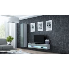 Cama Meble Cama Living room cabinet set VIGO NEW 13 white/grey gloss