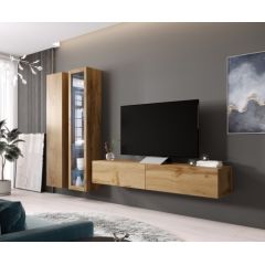 Cama Meble Cama Living room cabinet set VIGO 3 wotan oak/wotan oak gloss