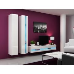 Cama Meble Cama Living room cabinet set VIGO NEW 5 white/white gloss