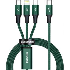 Baseus Rapid Series 3-in-1 cable USB-C For M+L+T 20W 1.5m (Green )