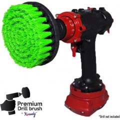 Профессиональная щетка Premium Drill Brush - средний, зеленый, 13цм.