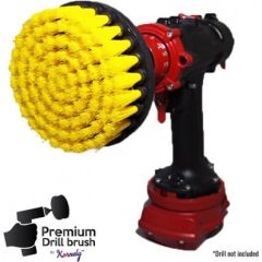 Augstākās kvalitātes urbju birste profesionālai tīrīšanai - vidēji mīksta, dzeltena, 13 cm Tīrīšānas iekārtu aksesuāri