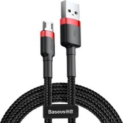 Baseus Cafule Micro USB cable 1.5A 2m (Red+Black) Data USB kabeļi