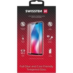 Swissten Full Face Tempered Glass Aizsargstikls Pilnam Ekrānam Apple iPhone 11 Pro Max Melns