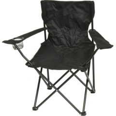 Tūrisma saliekamais krēsls Marba, 50x50x80cm, melns