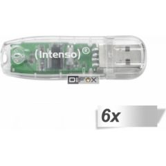 6x1 Intenso Rainbow Line    32GB USB Stick 2.0