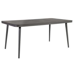 Стол ANDROS 180x90xH75см, столешница: 5мм стекло, цвет: серый имитация камня, алюминиевая рама и ножки, цвет: серый