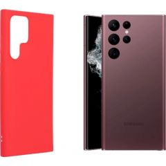 Fusion soft matte back case silikona aizsargapvalks Samsung S908 Galaxy S22 Ultra sarkans Neoriģinālie Maciņi