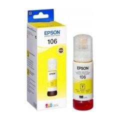 Epson 106 ECOTANK YELLOW INK BOTTLE (C13T00R440) Tintes printeru izejmateriāli