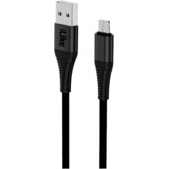 ILike  
 
       Charging Cable for MicroUSB ICM01 
     Black Data USB kabeļi