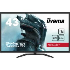 Iiyama Red Eagle Gaming Monitor G-Master G4380UHSU-B1 42.5 ", VA, 3840 x 2160 pixels, 16:9, 0.4 ms, 550 cd/m², Black, 144 Hz, HDMI ports quantity 2