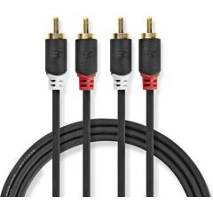 Nedis Audio vads 2x RCA -> 2x RCA 1m Dažādi vadi