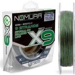Nomura Pītā aukla "X9 Braid" (150m, 0.12mm)