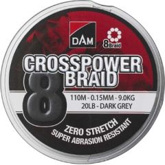 D.a.m. Pītā aukla "DAM Crosspower 8-Braid" (150m, 0.13mm)
