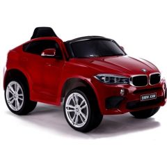 Bērnu vienvietīgs elektromobilis BMW X6, sarkans-lakots