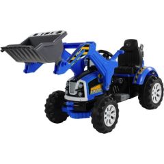 Elektriskais traktors - ekskavators, zils