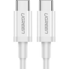 UGREEN USB-C to USB-C + USB-A Cable QC 3.0 PD 3A 1m (White) Data USB kabeļi