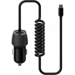 Platinet car charger USB + Micro USB cable 3.4A (45485)