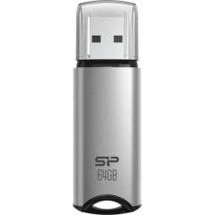 Silicon Power USB Flash Drive Marvel Series M02 64GB, Type-A USB 3.2 Gen 1, Silver